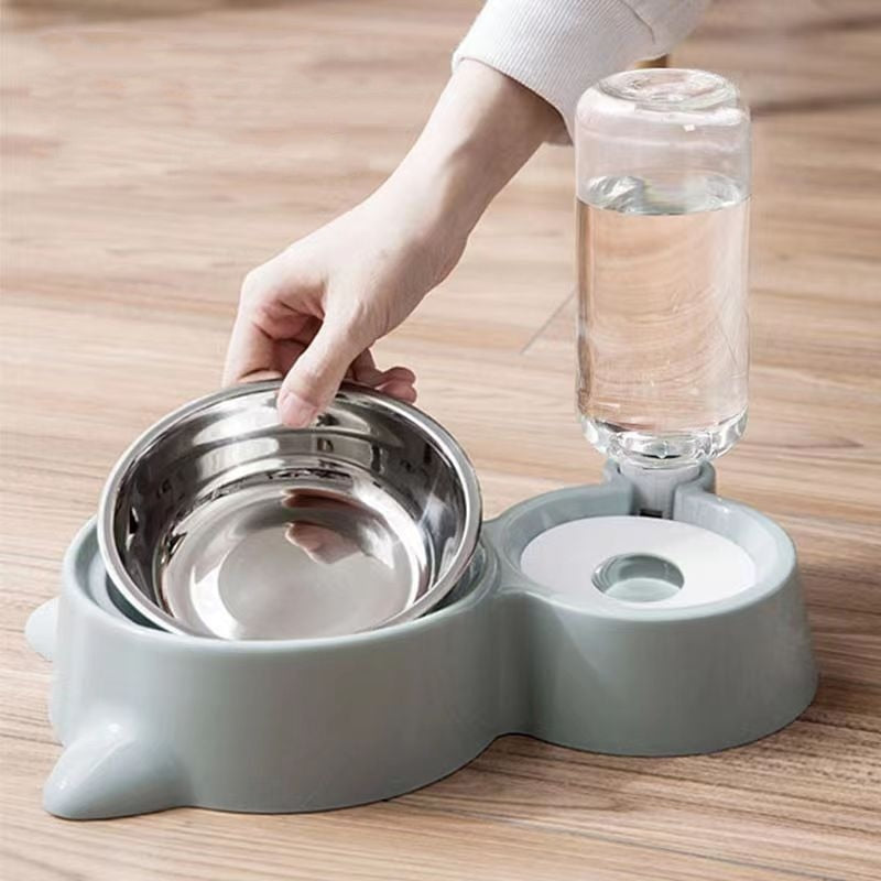 AQUAFILL MODERN - Matskål med automatisk vattenpåfyllning 1+1