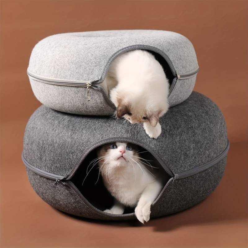 Cozydonut - Rund mysig kattkoja