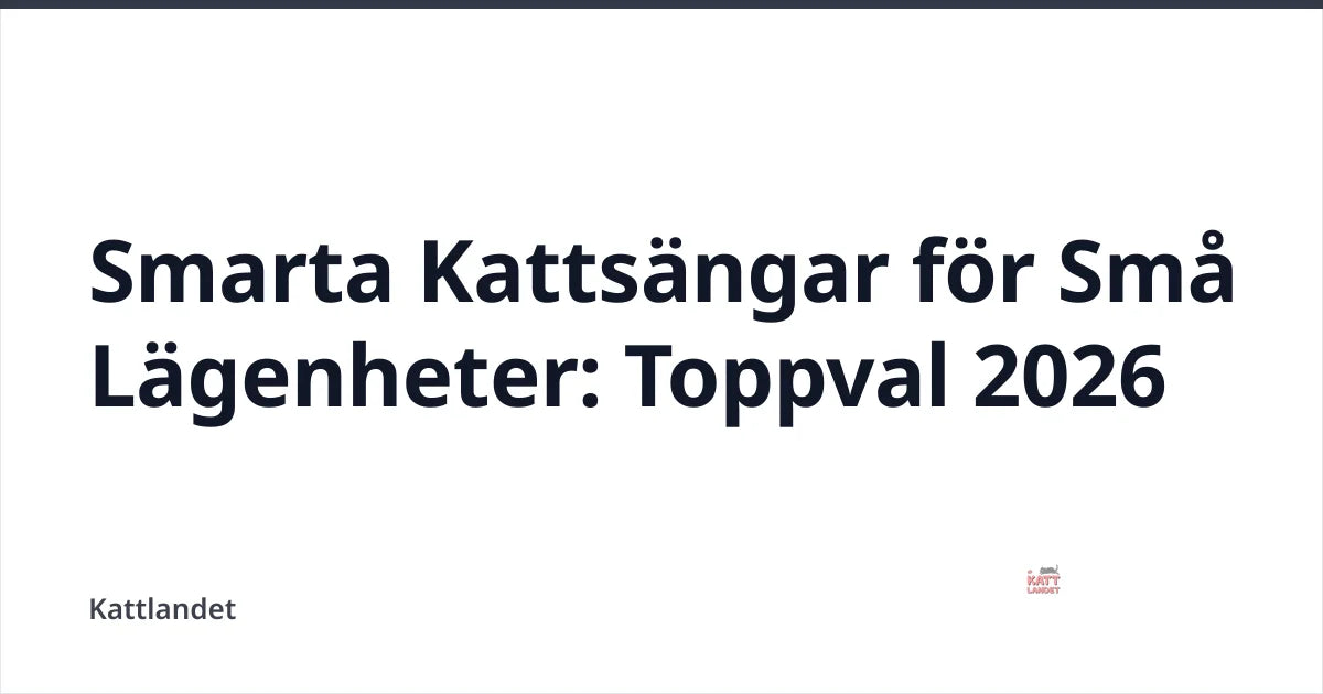 Smarta Kattsängar för Små Lägenheter: Toppval 2026 — Kattlandet