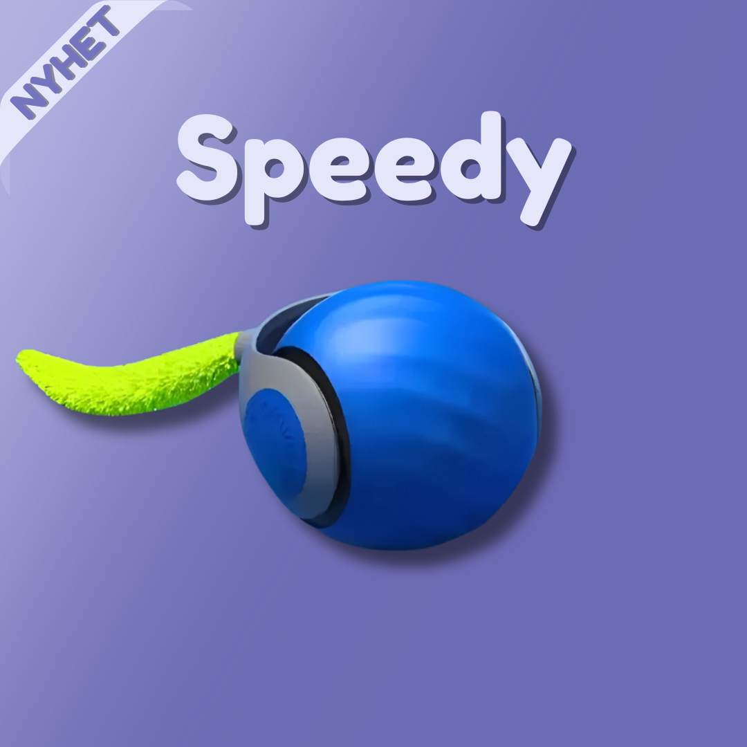 Speedy™ - Självrullande kattleksak som håller din katt aktiv med flera funktioner