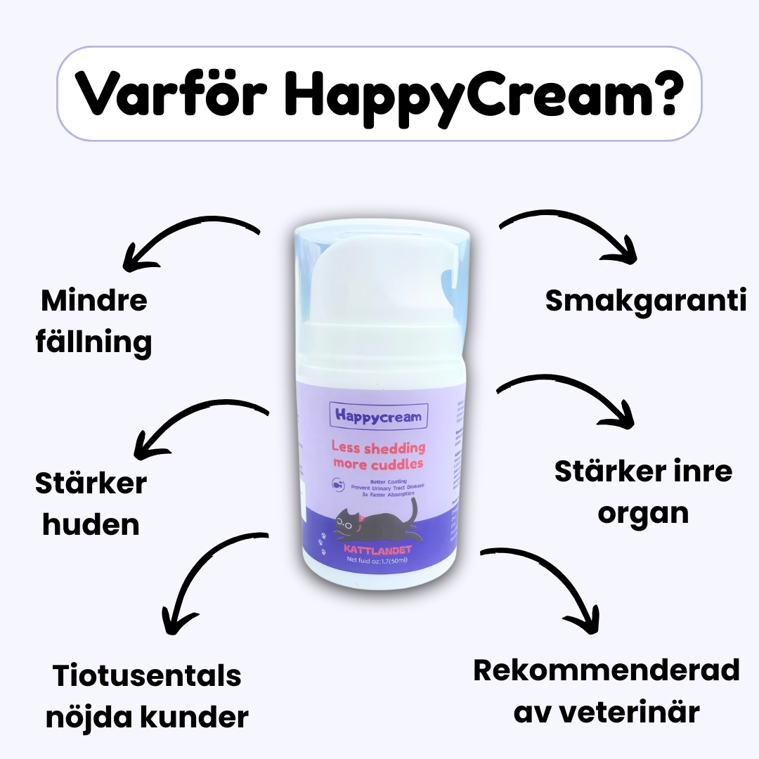 Happycream - God kräm som stärker hälsan och minskar fällning