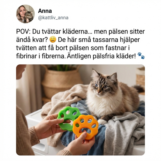 FURPAW - 2st Hårbortagningtassar till tvättmaskinen