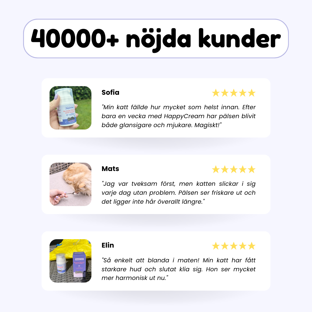 Happycream - God kräm som stärker hälsan och minskar fällning