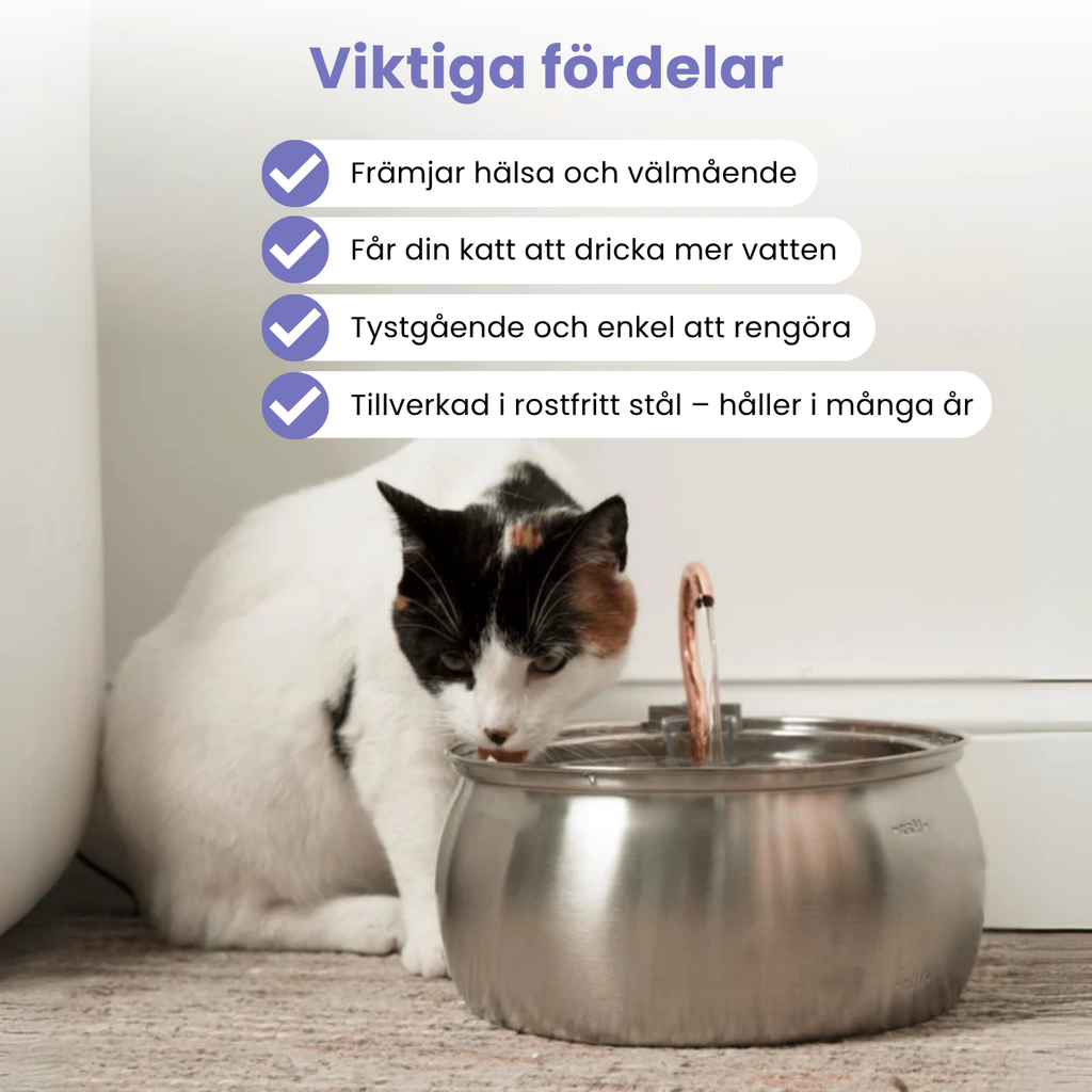 Aquadrink™ - Marknadens bästa katt vattenfontän