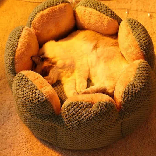 Flowerbed - Mjuk rymlig kattsäng