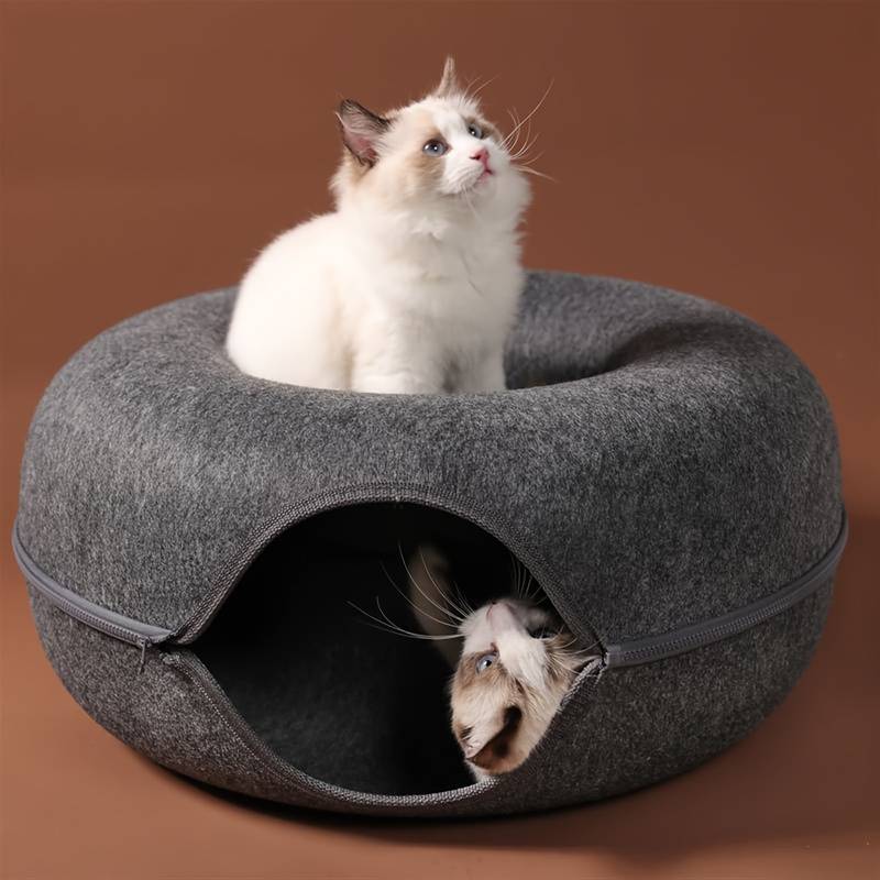 Cozydonut - Rund mysig kattkoja