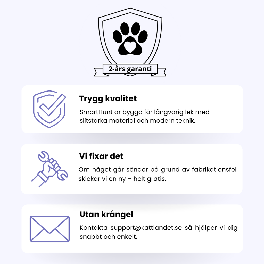 SmartHunt – Självgående kattleksaken som katten kan starta själv