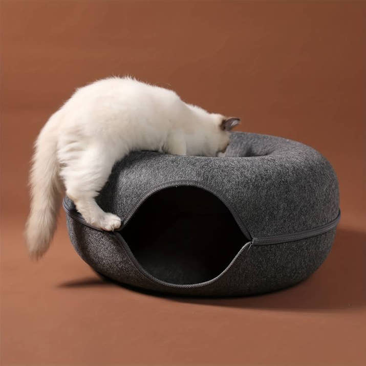 Cozydonut - Rund mysig kattkoja
