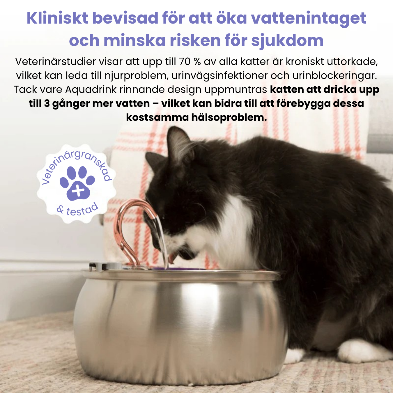Aquadrink™ - Marknadens bästa katt vattenfontän