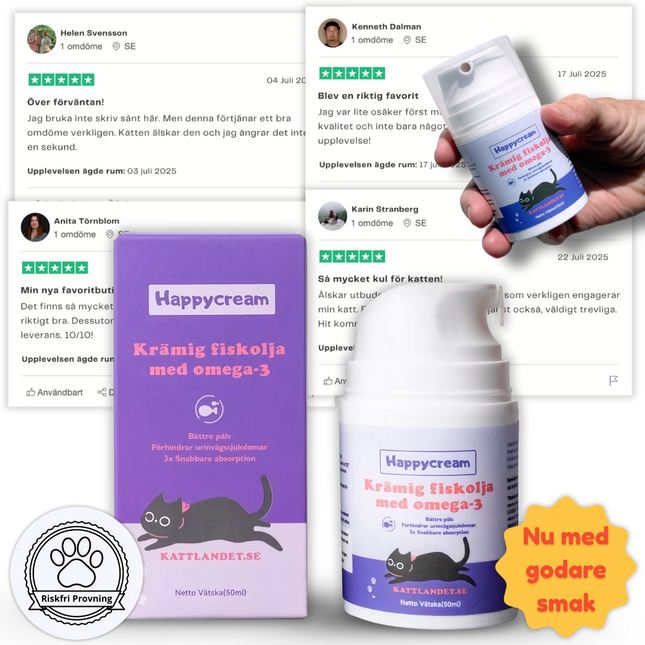 Happycream - God kräm som stärker hälsan och minskar fällning