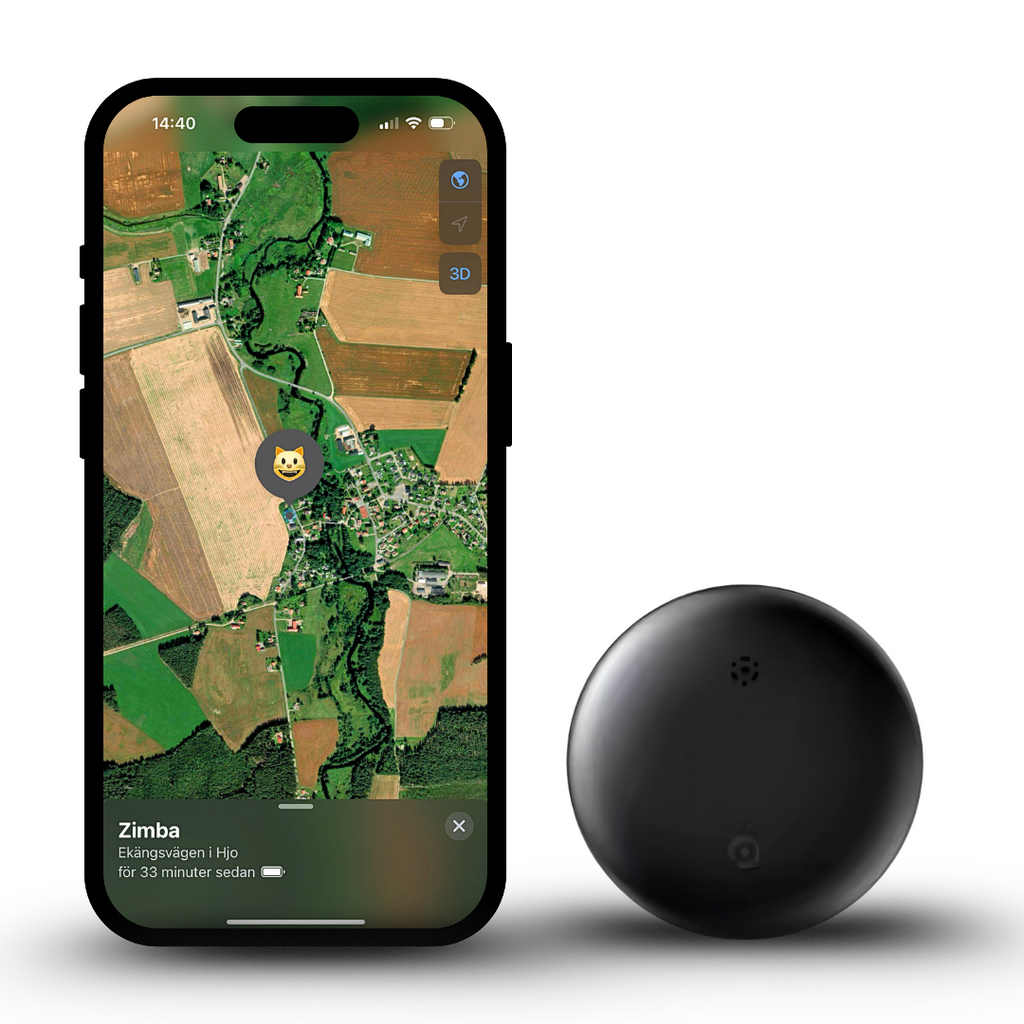 CatTag smart GPS-spårare för katt kompatibel med iPhone – spåra din katt i realtid