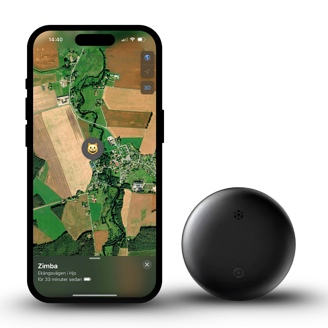CatTag smart GPS-spårare för katt kompatibel med iPhone – spåra din katt i realtid