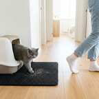 Cleary kattsandsmatta som samlar upp kattsand utanför kattlådan