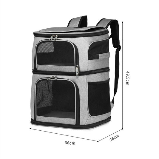 DUOCAT TRAVEL - Kattväska dubbel