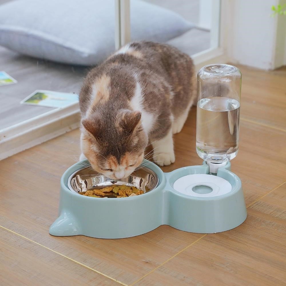 AQUAFILL MODERN - Matskål med automatisk vattenpåfyllning 1+1