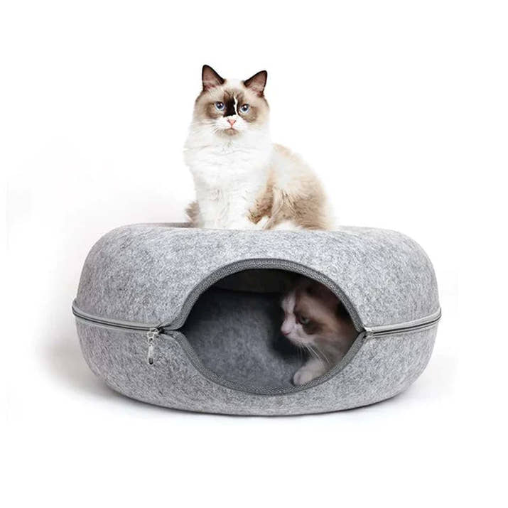 Cozydonut - Rund mysig kattkoja