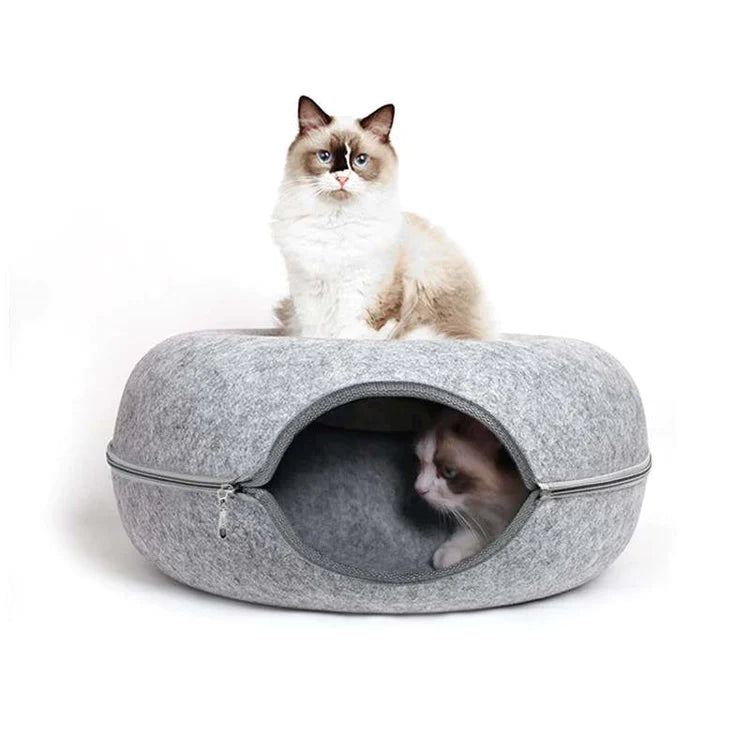 Cozydonut - Rund mysig kattkoja