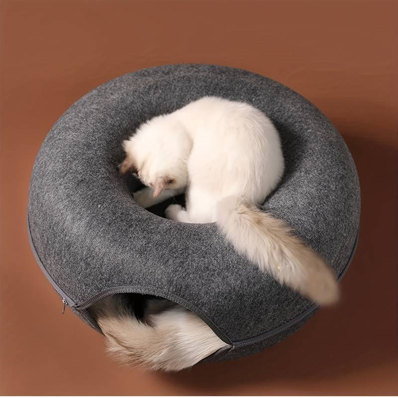 Cozydonut - Rund mysig kattkoja