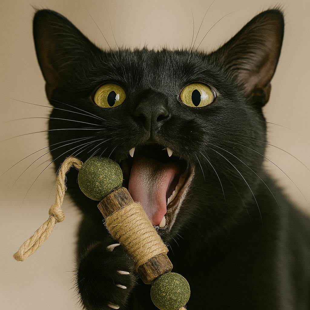 HappyTeeth - Leksak för tandrengöring med kattmynta (4-pack)