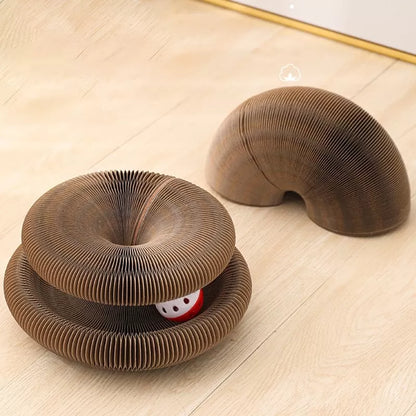 KittyRing - Interaktiv kattleksak med bollbana, klösbräda och formskiftning