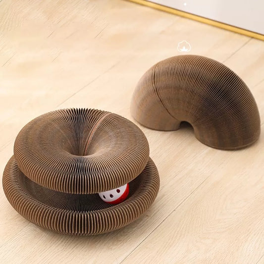 KittyRing - Interaktiv kattleksak med bollbana, klösbräda och formskiftning