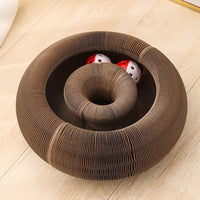 KittyRing - Interaktiv kattleksak med bollbana, klösbräda och formskiftning